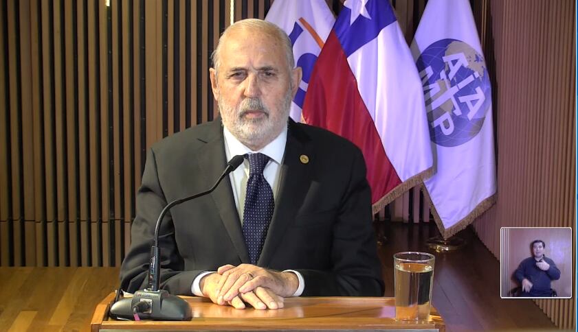 Jorge Abbott durante la Cuenta Pública del Ministerio Público / Fiscalía