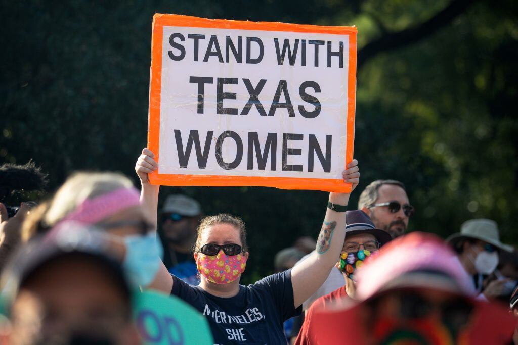 Protesta contra la ley que impide el derecho al aborto en Texas