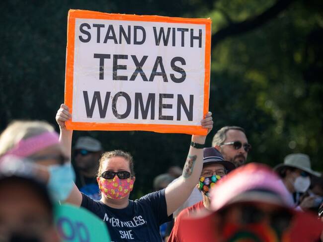 Protesta contra la ley que impide el derecho al aborto en Texas