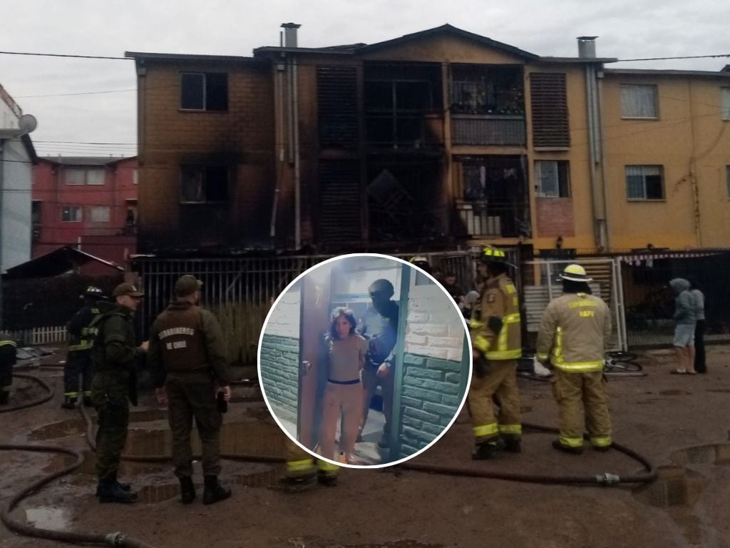 En menos de 12 horas: Carabineros detiene a mujer acusada de provocar incendio que dejó dos muertos en Cerrillos