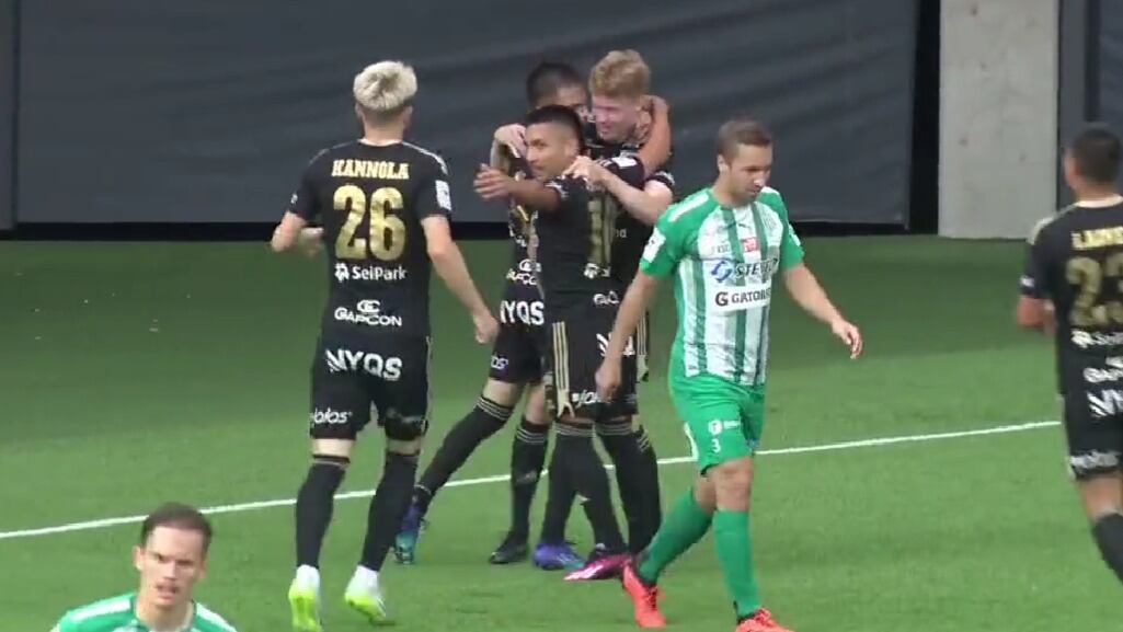 ¡A los 40 segundos! Diego Rojas anota uno de goles más rápidos del año en la Primera División de Finlandia
