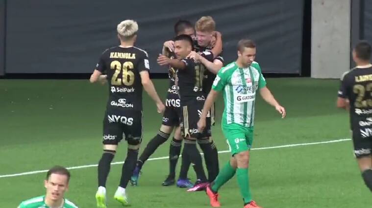 ¡A los 40 segundos! Diego Rojas anota uno de goles más rápidos del año en la Primera División de Finlandia