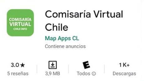 Carabineros app falsa