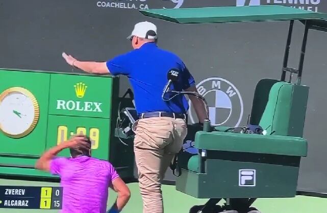 La situación que pasó en Indian Wells | Captura de pantalla
