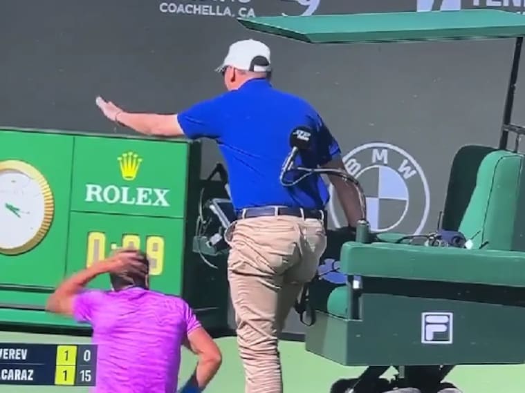 La situación que pasó en Indian Wells | Captura de pantalla
