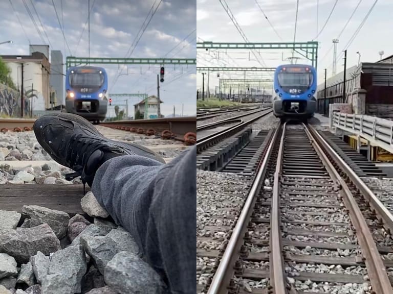 “No hagas we...”: la irresponsable acción que realizó una persona en la línea del tren e interrumpió el servicio