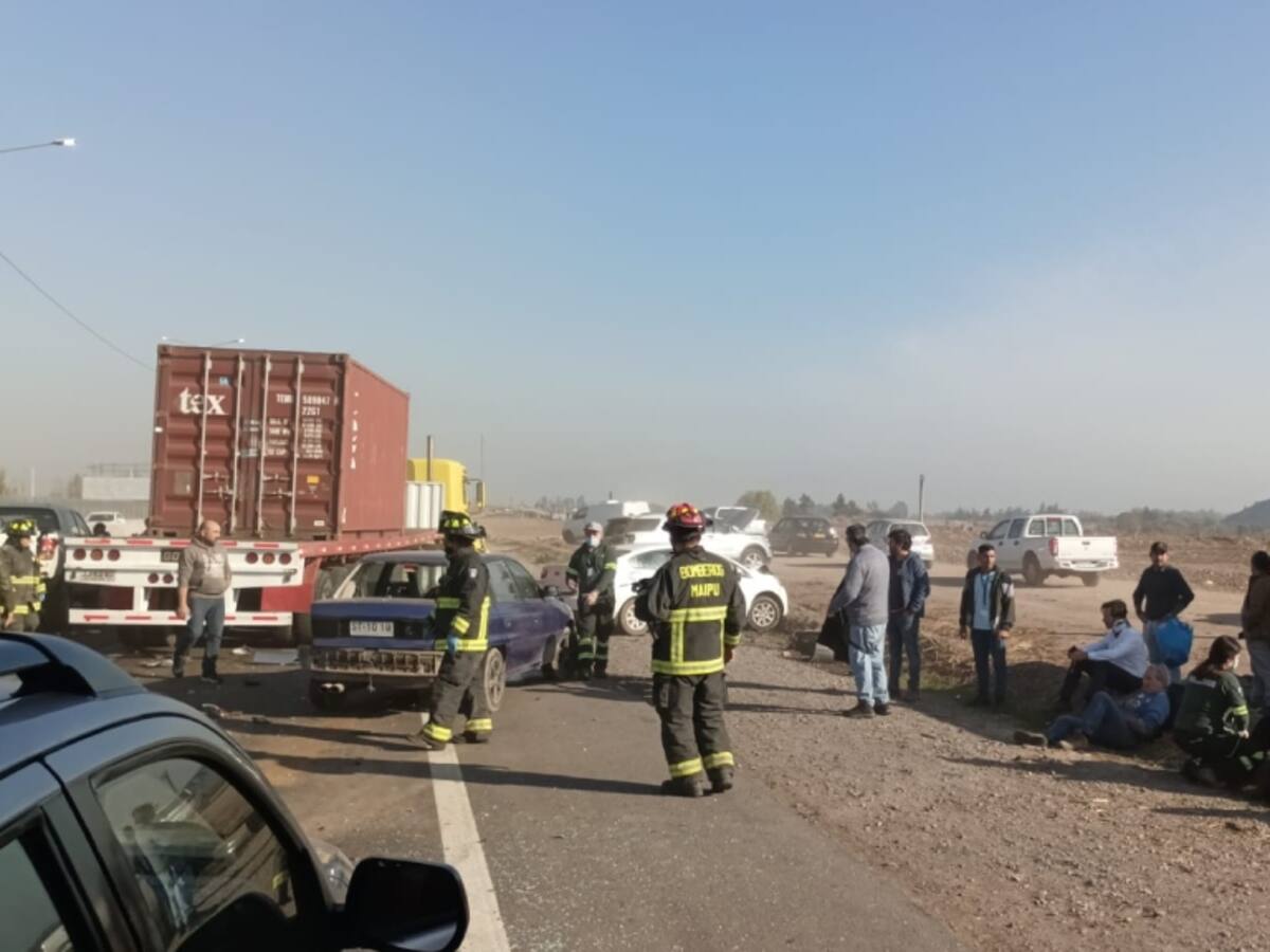 Alta congestión: 13 vehículos y un camión protagonizan accidente en la Ruta 78