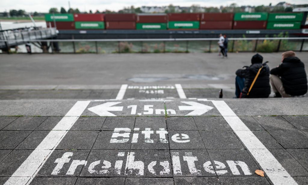La ciudad de Düsseldorf alienta el distanciamiento social