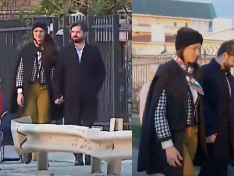 Pequeño Superman hace de «guardaespaldas» del Presidente Boric durante votación en Punta Arenas