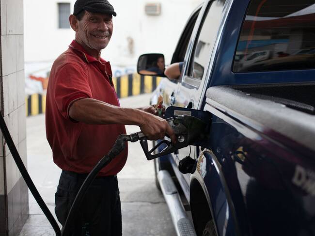 El trabajador de una estación de PDVSA en Caracas