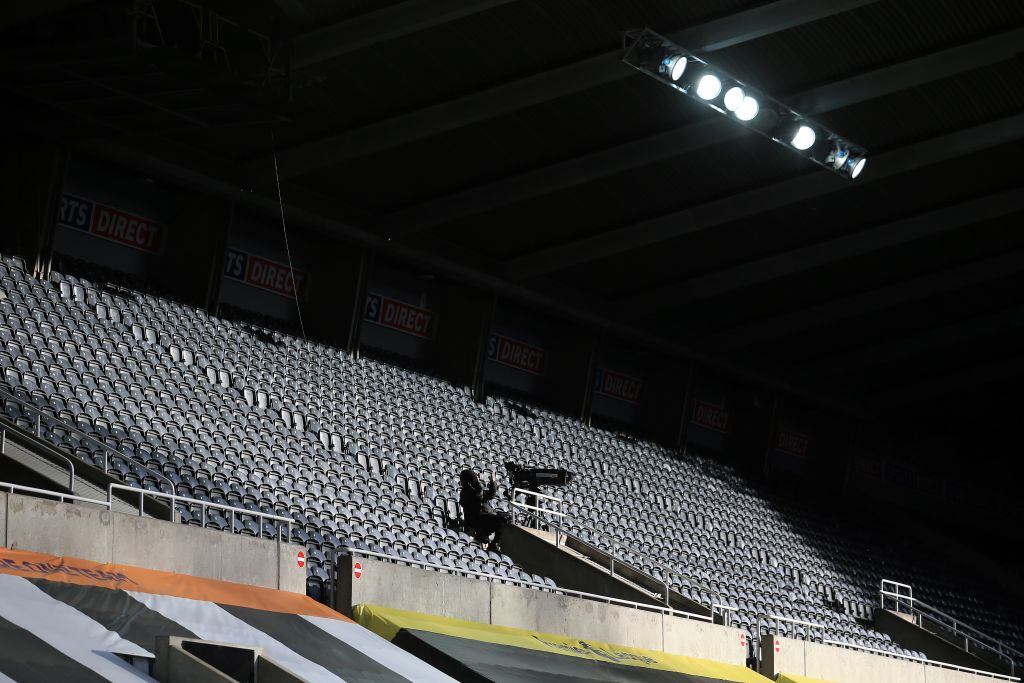 El estadio de Newcastle United sin sus seguidores