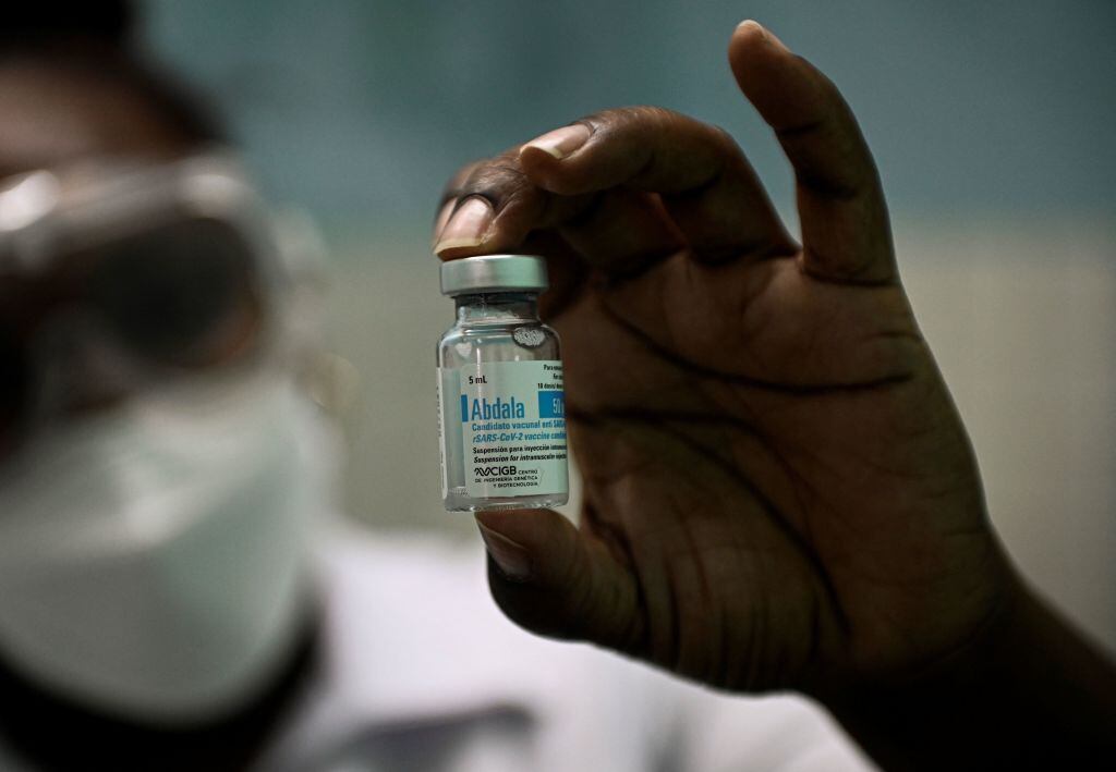 Imagen de una dosis de la vacuna cubana Abdala contra el coronavirus
