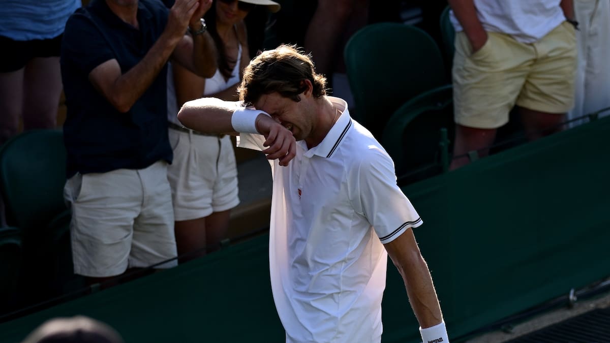 Nicolás Jarry tras quedar eliminado de Wimbledon: “Me voy con amargura, pero tranquilo por las dos semanas”