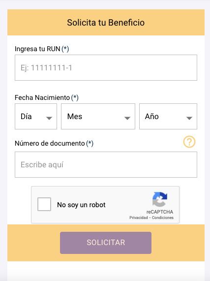 Postulación al IFE universal