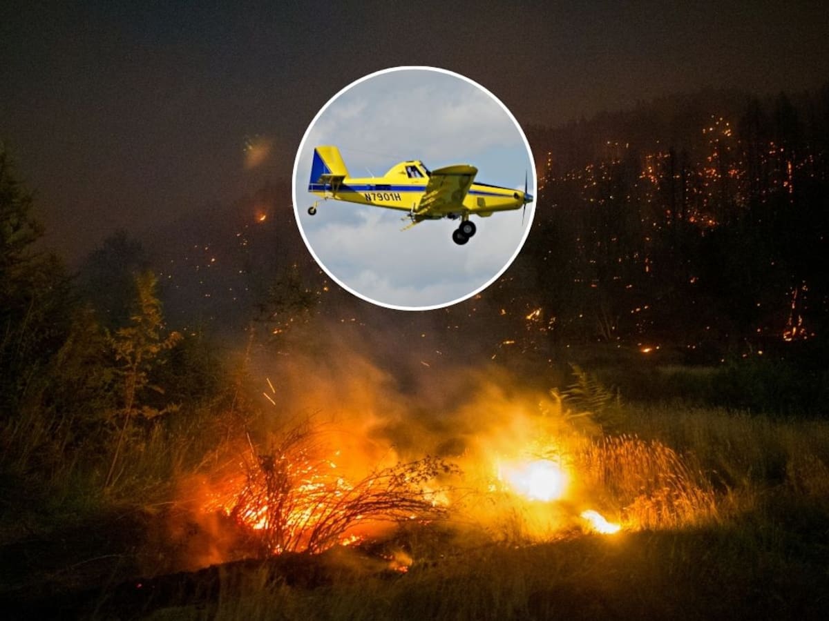 Chile cruza la cordillera para enfrentar incendios forestales: estas son las aeronaves enviadas a la Patagonia argentina