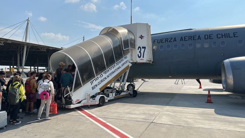 vuelos humanitarios chile - israel - guerra