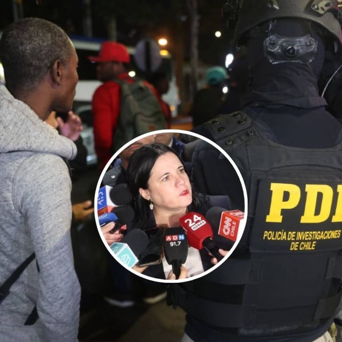 Ministra Steinert lideró operativo migratorio en Estación Central: se detectaron 13 personas en situación irregular