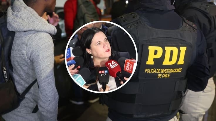 Ministra Steinert lideró operativo migratorio en Estación Central: se detenctaron 13 personas nen situación irregular