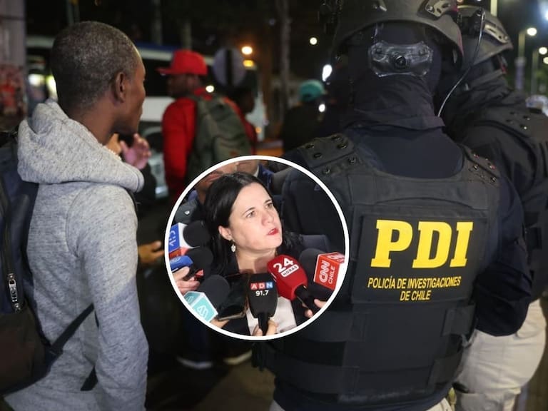 Ministra Steinert lideró operativo migratorio en Estación Central: se detenctaron 13 personas nen situación irregular