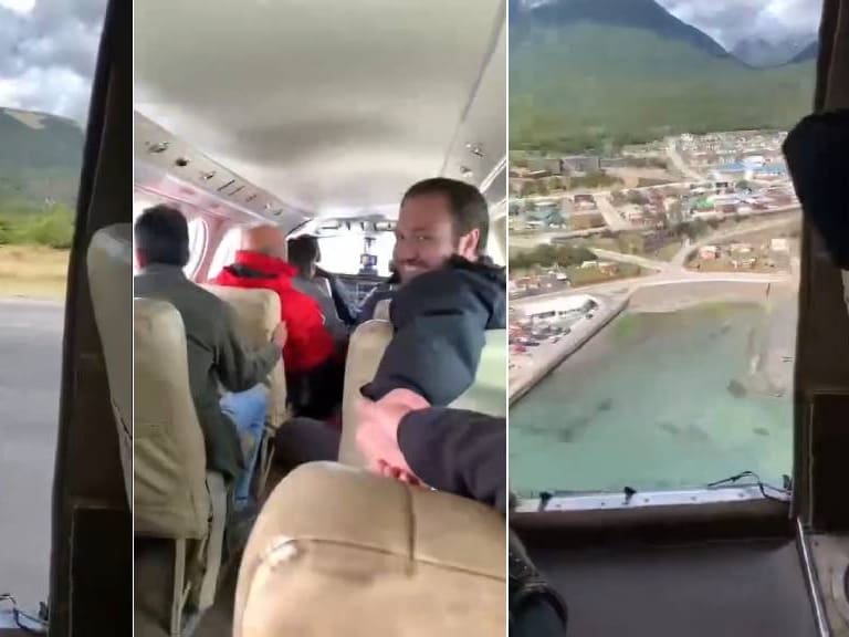 Avión pierde una puerta en pleno vuelo y debe volver de emergencia al aeropuerto de Puerto Williams