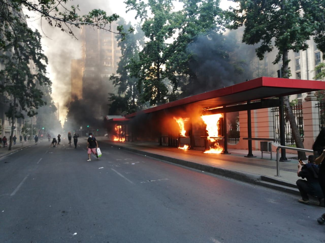 Incidentes en Santiago centro / ADN.CL