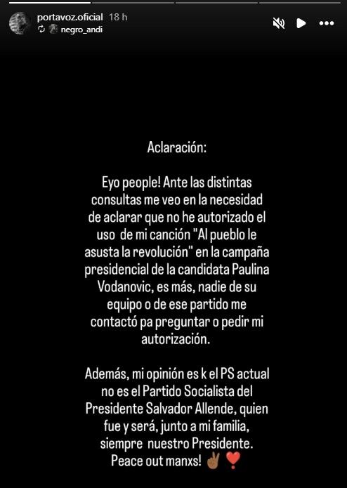 Instagram @portavoz.oficial