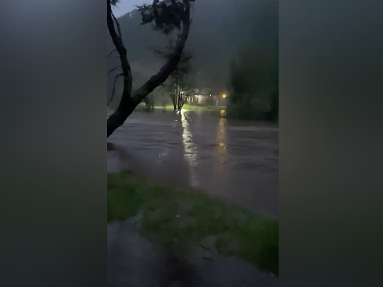 Desborde rio en Valdivia