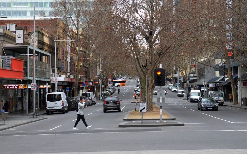 Las personas vuelven a las calles en la ciudad de Melbourne