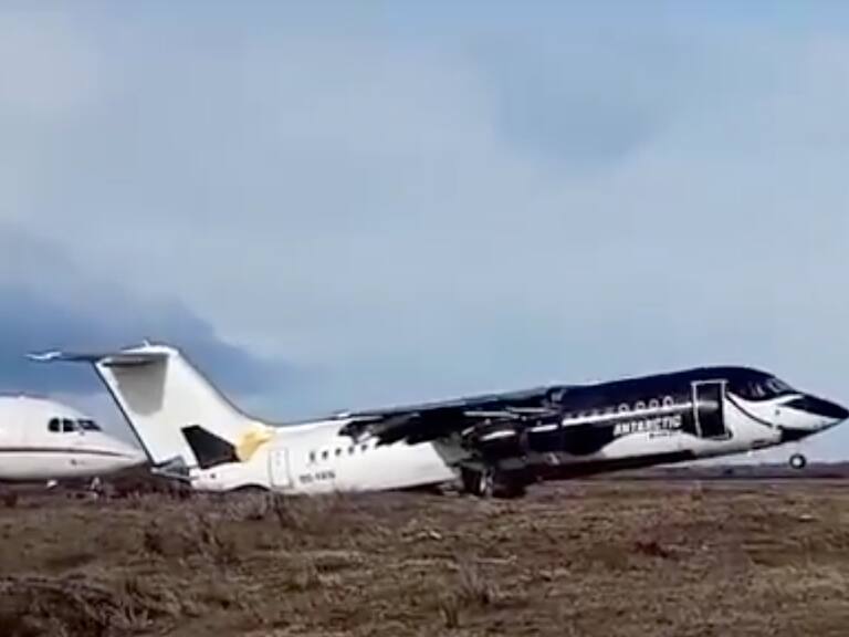 Avión fue levantado del suelo por fuerte viento en Punta Arenas: revisa el sorprendente registro