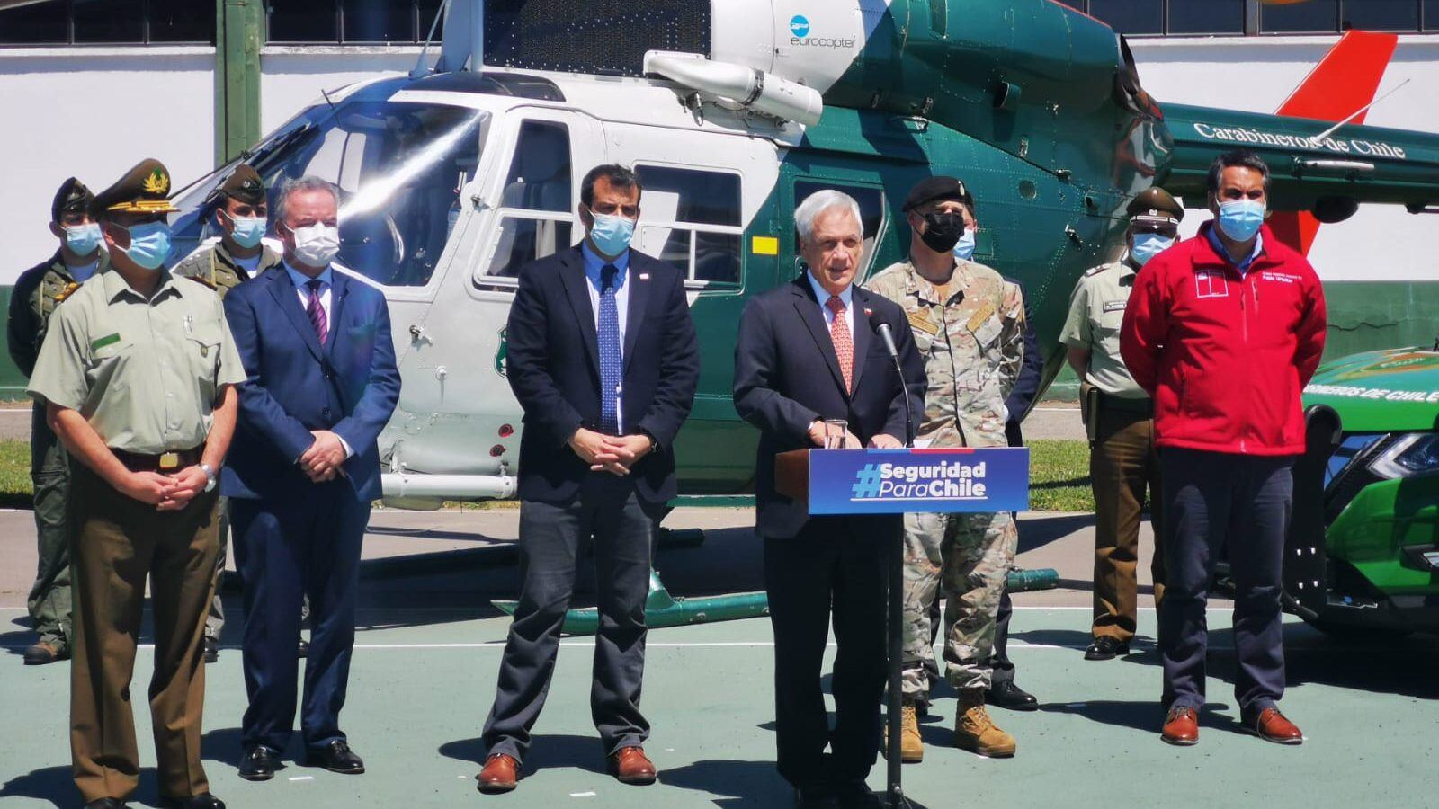 Presidente Piñera extendió estado de excepción constitucional en macrozona sur