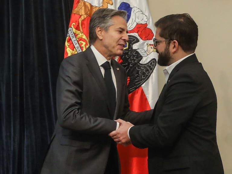 Presidente Gabriel Boric sostuvo reunión con Antony Blinken, secretario de Estado de EE. UU.