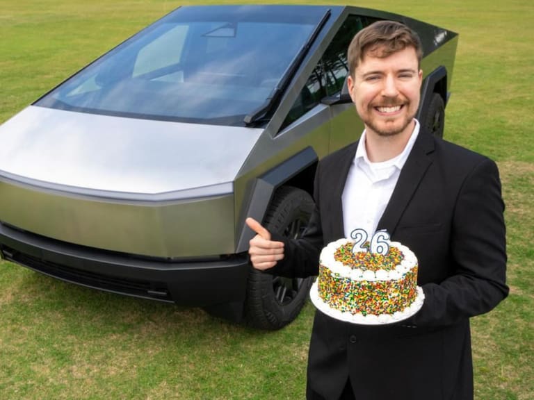 Cuánto cuesta el auto Tesla que ganó un chileno en el sorteo de MrBeast