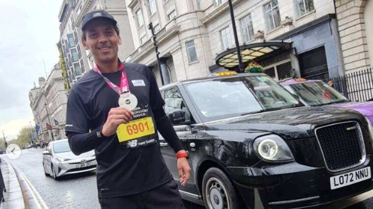 Gustavo Huerta completó el maratón de Londres