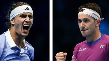 Alexander Zverev y Casper Ruud se metieron entre los cuatro mejores del ATP Finals 2024: estas serán las semifinales