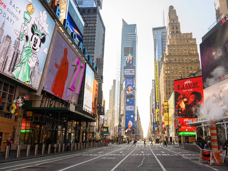 Un Times Square vacío ante las medidas contra el coronavirus