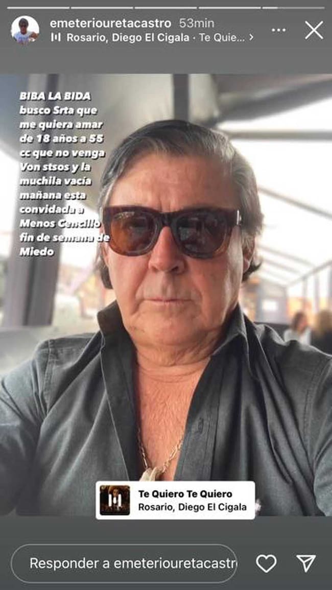 Captura IG: @emeteriouretacastro