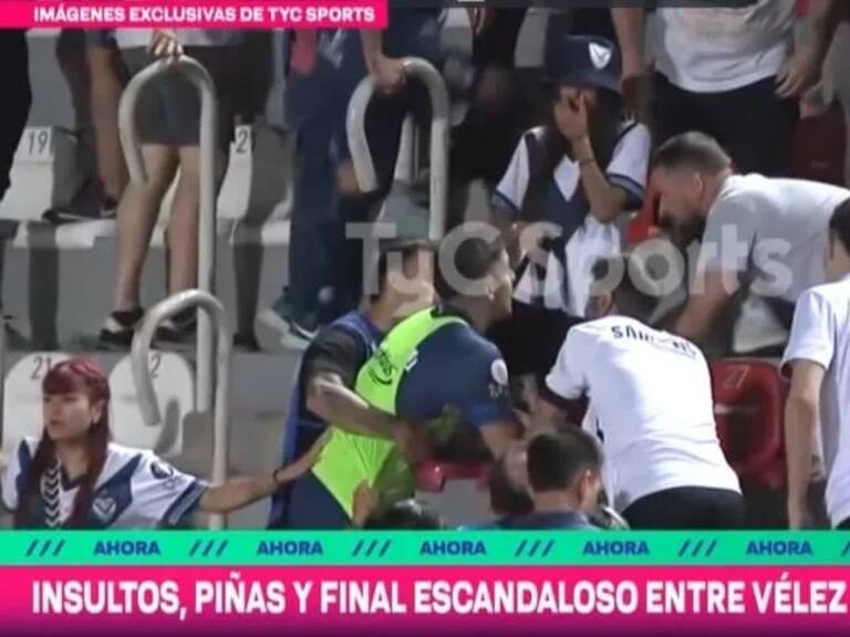 ¡Escándalo de proporciones! Jugadores de Vélez se trenzaron a golpes con hinchas tras perder la Copa Argentina | TyC Sports