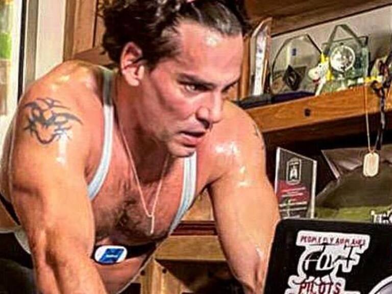 Cristián de la Fuente participó en inédita carrera de ciclismo virtual