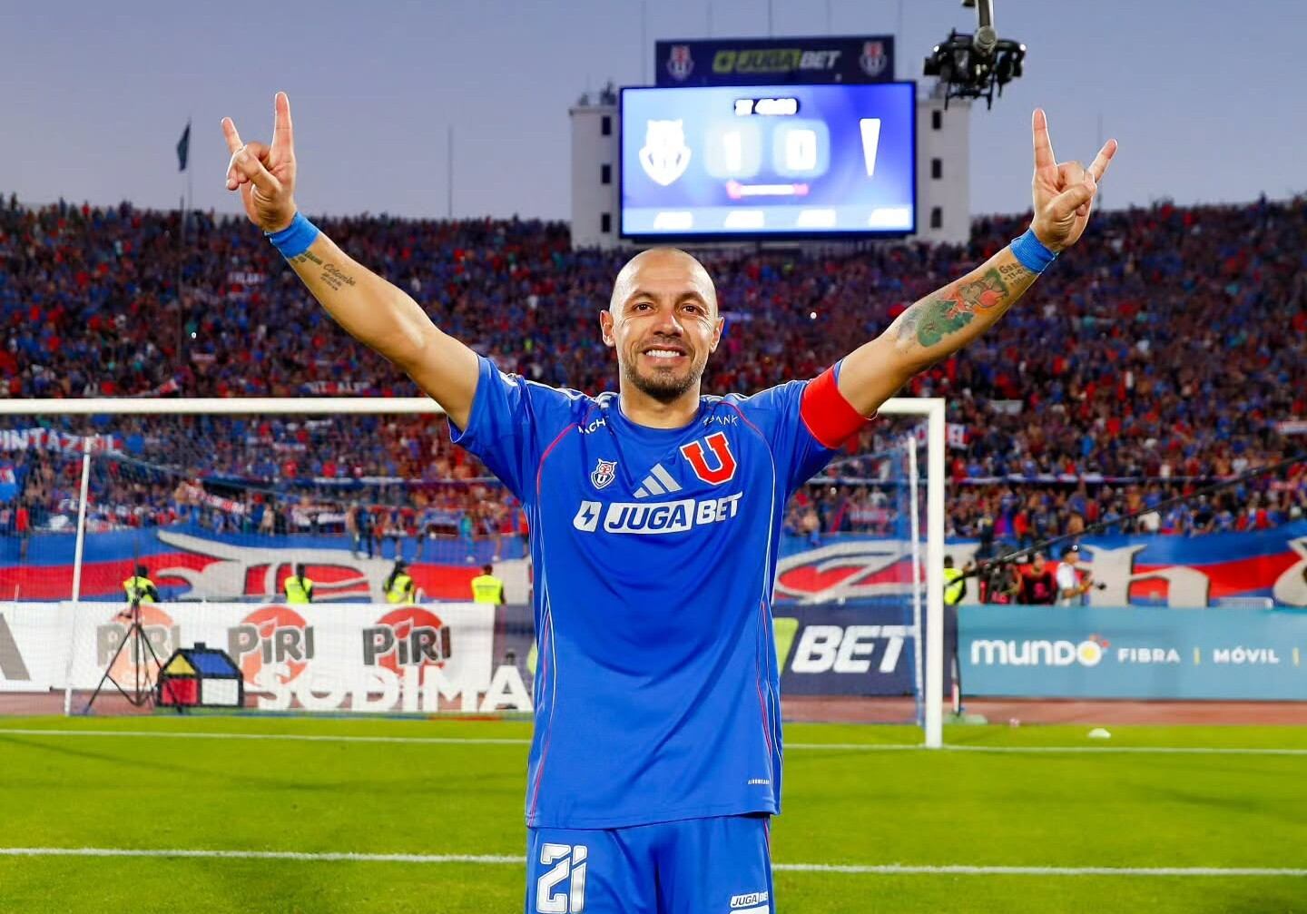 Marcelo Díaz, capitán de la Universidad de Chile