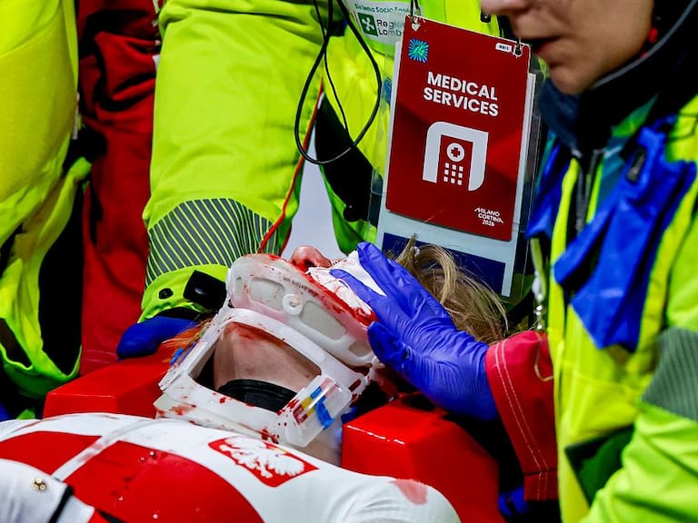 Casi queda ciega: el impactante accidente en el patinaje de velocidad que conmocionó a los Juegos Olímpicos de Invierno