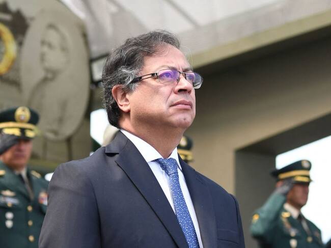 El presidente de Colombia Gustavo Petro asiste a un acto oficial en Bogotá