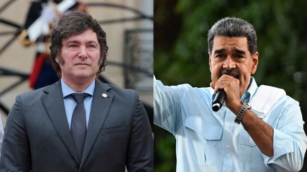 Javier Milei y Nicolás Maduro | Getty Images