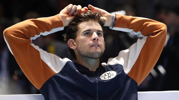 LONDON, ENGLAND - NOVEMBER 17: Dominic Thiem of Austria looks on after his loss to Stefanos Tsitsipas of Greece in the final during Day Eight of the Nitto ATP Finals at The O2 Arena on November 17, 2019 in London, England. (Photo by Julian Finney/Getty Images)