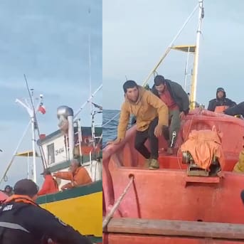 Tras 7 días desaparecidos: así fue el rescate y llagada a tierra de los pescadores extraviados en Talcahuano 
