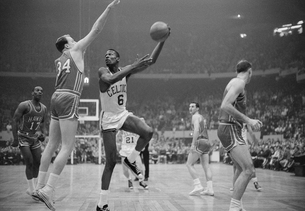 Bill Russell en un juego de 1960.