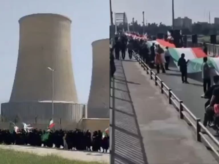 Máxima tensión en Irán: vecinos protegen centrales eléctricas y puentes con cadenas humanas