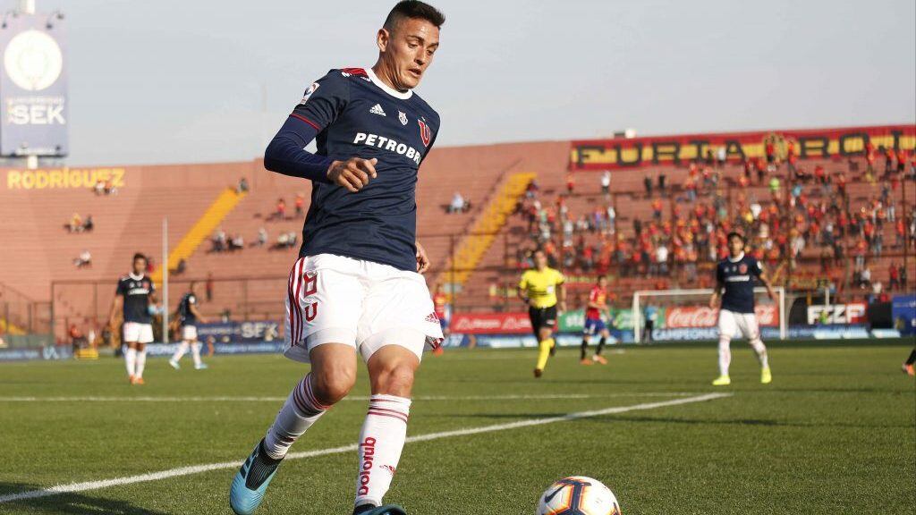 14 de Septiembre del 2019/SANTIAGO 
Matas Rodrguez, durante el partido vlido por la Septima fecha  de la segunda rueda del campeonato AFP Plan Vital 2019, entre Universidad de Chile y Union Espaola disputado en el Estadio Santa Laura.

FOTO:SEBASTIAN BROGCA/AGENCIAUNO