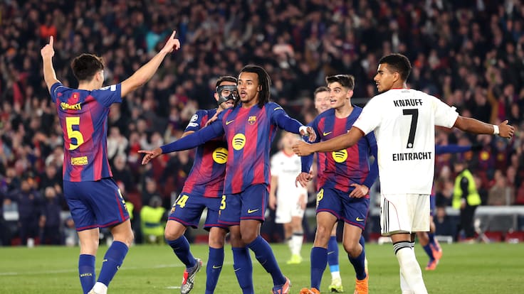 FC Barcelona lo pasa mal, pero lo termina dando vuelta ante el Eintracht Frankfurt por la UEFA Champions League
