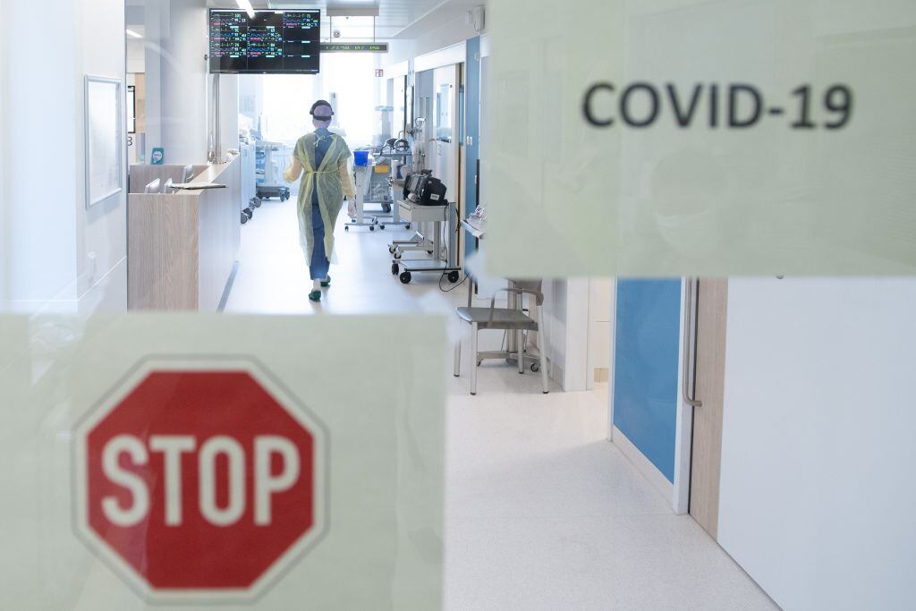 Una trabajadora en el Hospital Universitario de Dresden