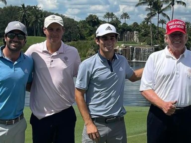 Joaquín Niemann compartió campo de golf con Donald Trump